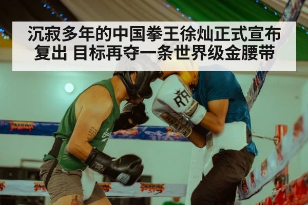 沉寂多年的中国拳王徐灿正式宣布复出 目标再夺一条世界级金腰带